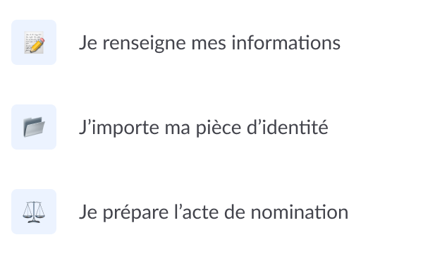 étape 1 changement drgt